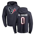 H.Texans #0 Azeez Al-Shaair Player Navy Pro Line Pullover Hoodie Limited Game BALCE Stitched Jerseys