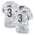 LA.Rams #3 Kam Curl Player Arctic Camo Salute To Service Limited Game BALCE Stitched Jerseys