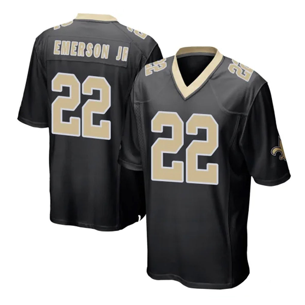 NO.Saints #22 Martin Emerson Jr. Player Black Home Game BALCE Stitched Jerseys