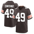 C.Browns #49 Carson Schwesinger Player Brown Home Game BALCE Stitched Jerseys