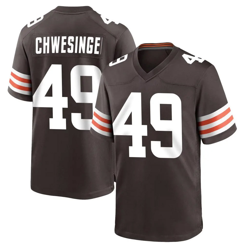 C.Browns #49 Carson Schwesinger Player Brown Home Game BALCE Stitched Jerseys
