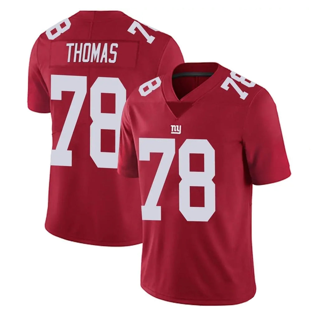 NY.Giants #78 Andrew Thomas Player Red Limited Vapor Untouchable Home Game BALCE Stitched Jerseys