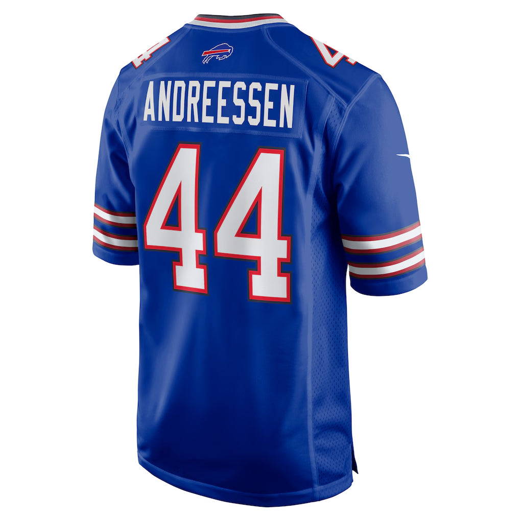 B.Bills #44 Joe Andreessen Player Royal Home Game BALCE Stitched Jerseys