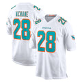 M.Dolphins #28 De'Von Achane Player White Limited Home Game BALCE Stitched Jerseys