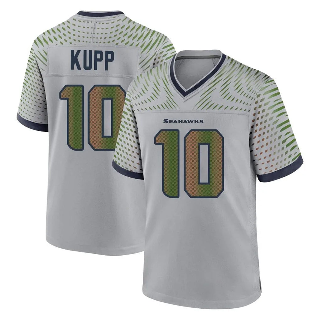S.Seahawks #10 Cooper Kupp Player Grey 2025 Rivalries Collection Home Game BALCE Stitched Jerseys