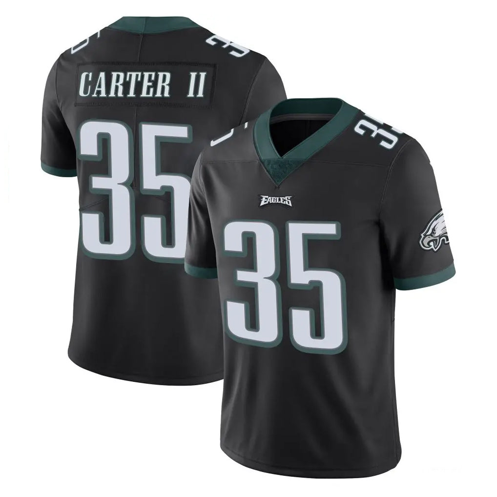 P.Eagles #35 Michael Carter II Player Black Limited Vapor Untouchable Home Game BALCE Stitched Jerseys