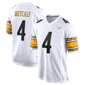 P.Steelers #4 DK Metcalf Player White Home Game BALCE Stitched Jerseys