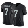 LV.Raiders #7 Quay Walker Player Black Limited Vapor F.U.S.E. Home Game BALCE Stitched Jerseys