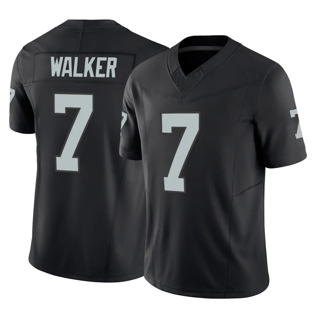 LV.Raiders #7 Quay Walker Player Black Limited Vapor F.U.S.E. Home Game BALCE Stitched Jerseys