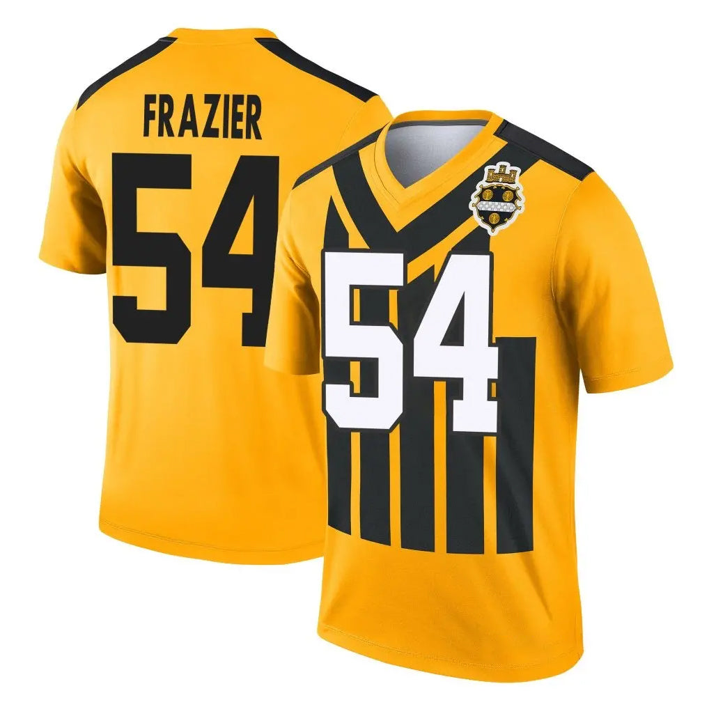 P.Steelers #54 Zach Frazier Player Gold Legend Limited 1933 Throwback Performance Home Game BALCE Stitched Jerseys