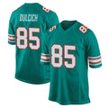 M.Dolphins #85 Greg Dulcich Player Aqua Alternate Home Game BALCE Stitched Jerseys