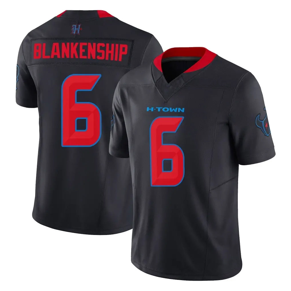 H.Texans #6 Reed Blankenship Player Navy Limited 2nd Alternate Vapor F.U.S.E. Home Game BALCE Stitched Jerseys
