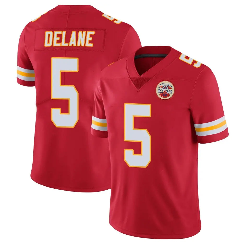 KC.Chiefs #5 Mansoor Delane Player Red Limited Vapor Untouchable Home Game BALCE Stitched Jerseys