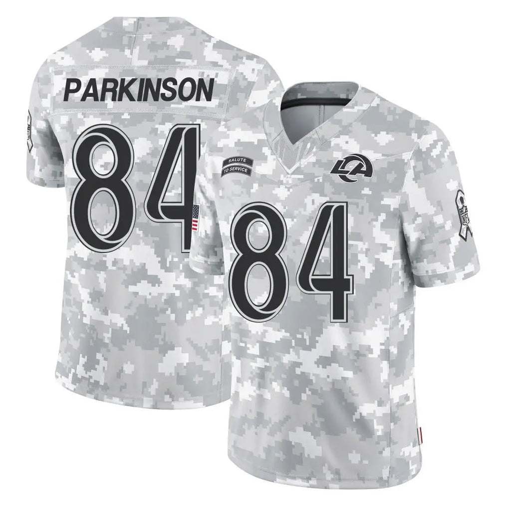 LA.Rams #84 Colby Parkinson Player Arctic Camo Salute To Service Limited Game BALCE Stitched Jerseys