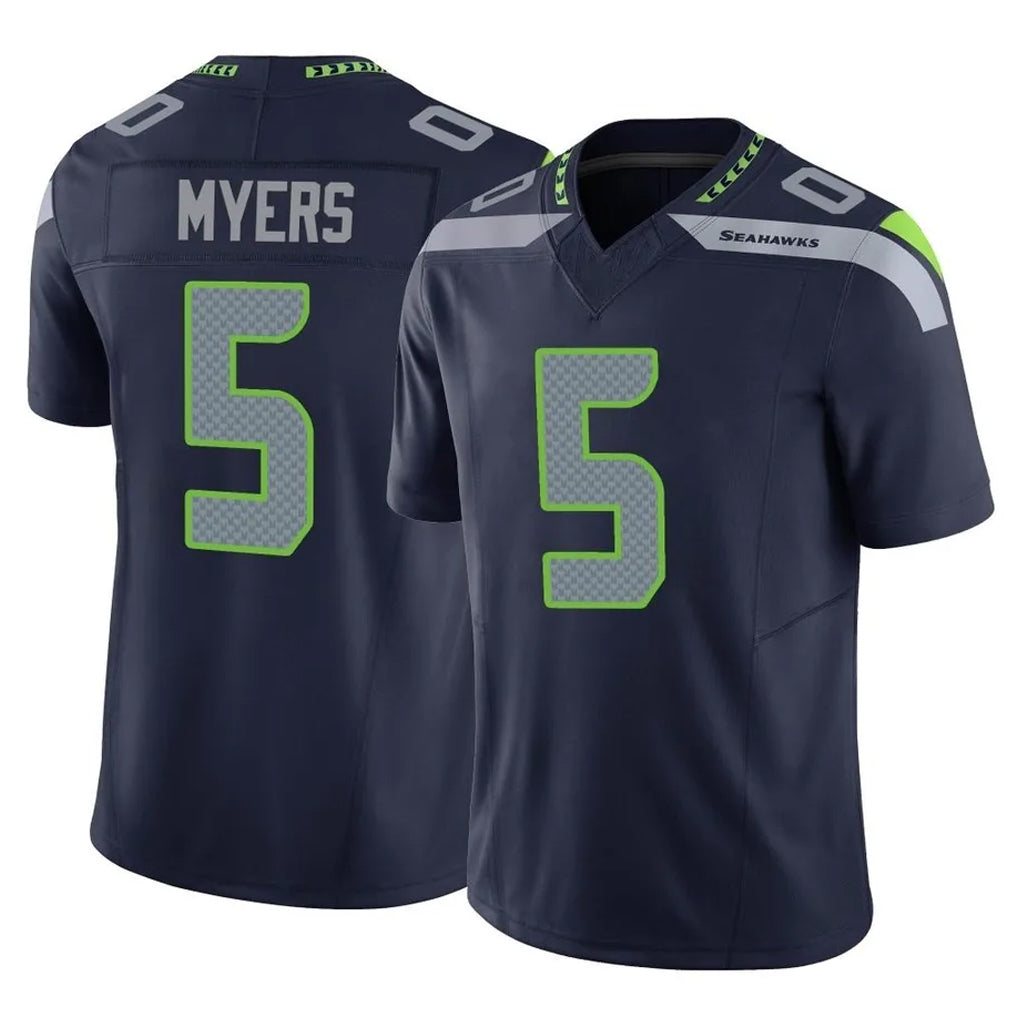 S.Seahawks #5 Jason Myers Player Navy Limited Vapor F.U.S.E. Home Game BALCE Stitched Jerseys