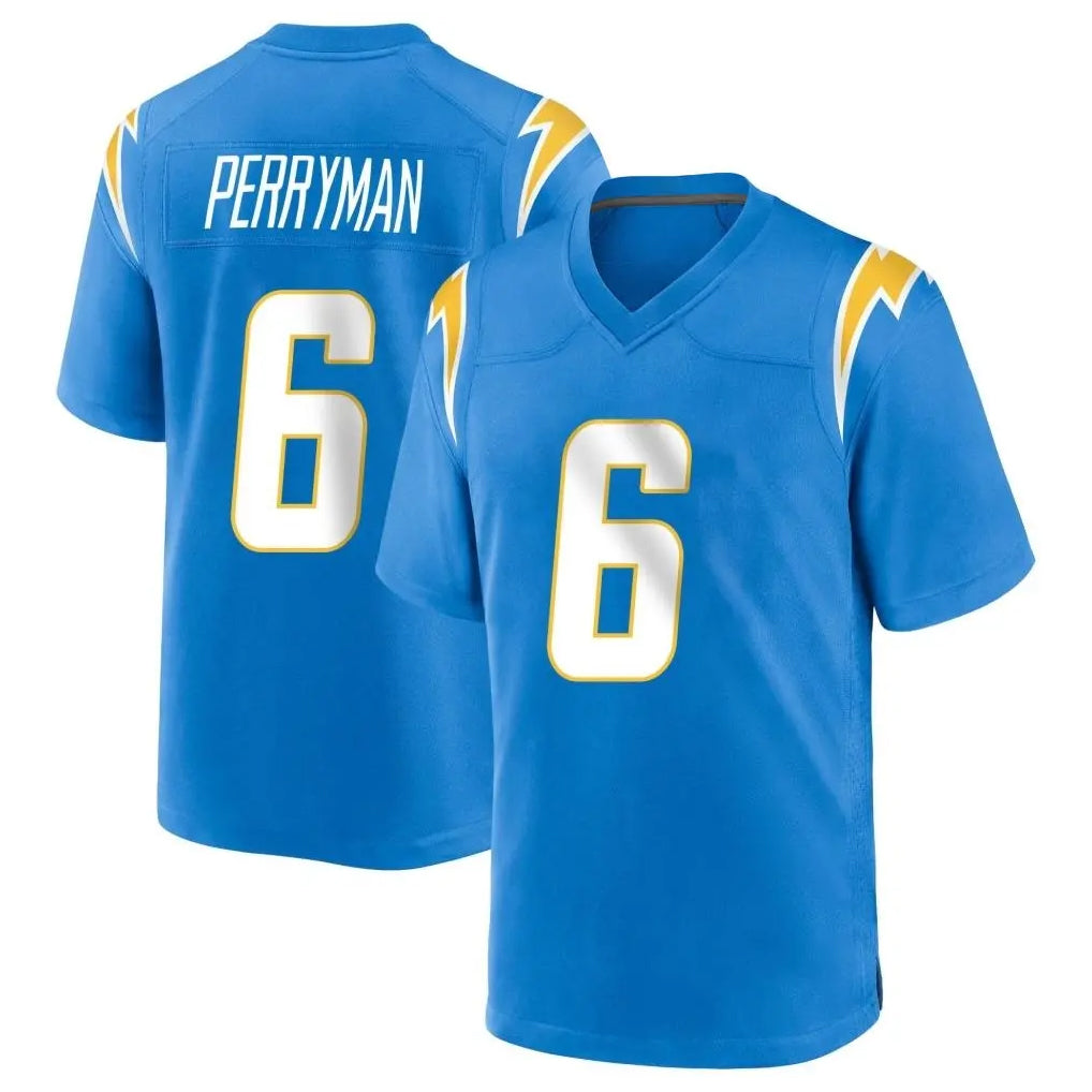 LA.Chargers #6 Denzel Perryman Player Blue Home Game BALCE Stitched Jerseys