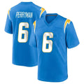 LA.Chargers #6 Denzel Perryman Player Blue Home Game BALCE Stitched Jerseys