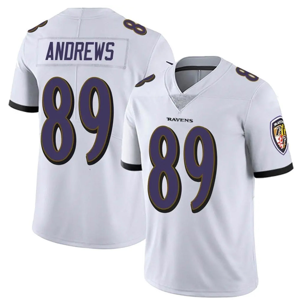 B.Ravens #89 Mark Andrews Player White Vapor Untouchable Game BALCE Stitched Jerseys