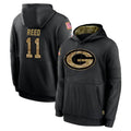 GB.Packers #11 Jayden Reed Player Black Salute to Service Hoodies Limited Game BALCE Stitched Jerseys