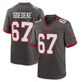 TB.Buccaneers #67 Luke Goedeke Player Pewter Alternate Home Game BALCE Stitched Jerseys