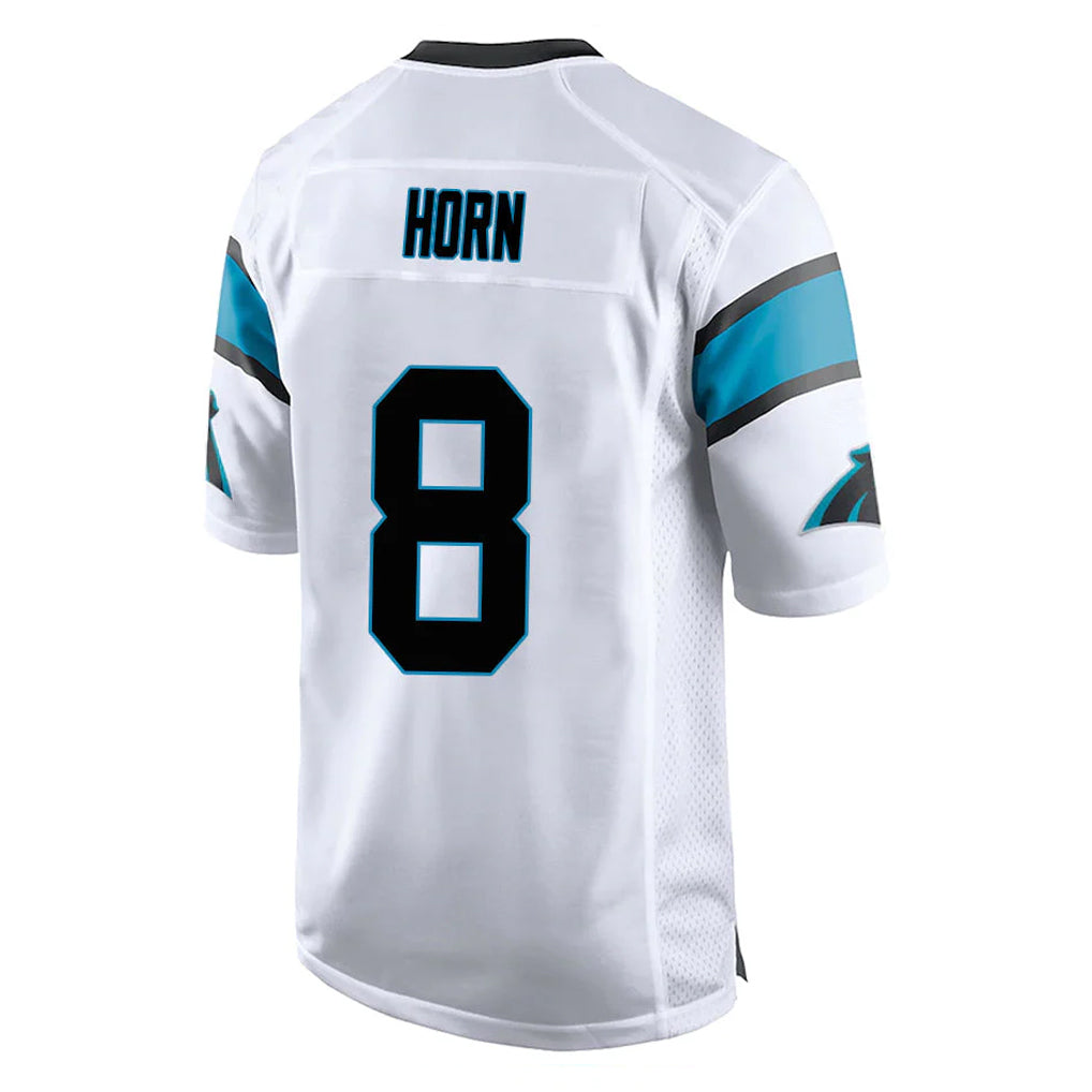 C.Panthers #8 Jaycee Horn Player White Game BALCE Stitched Jerseys