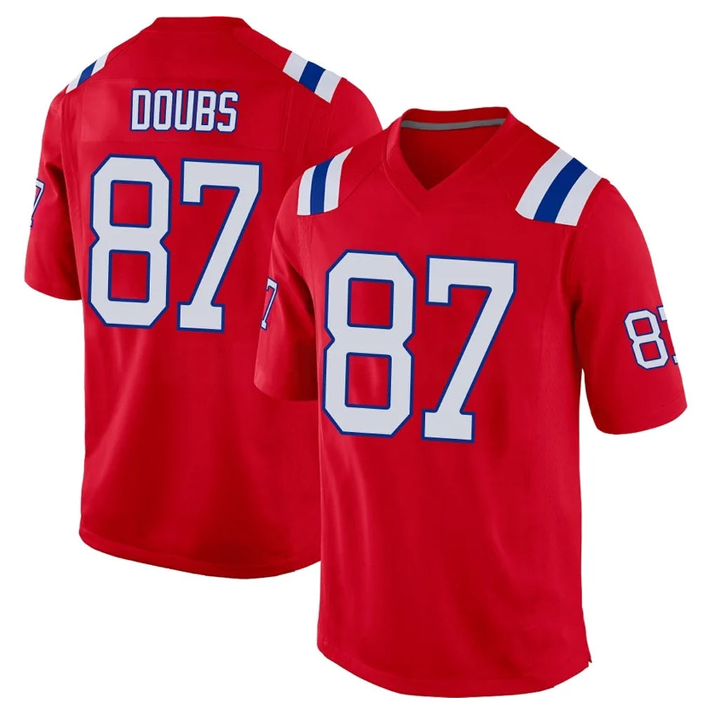 NE.Patriots #87 Romeo Doubs Player Red Home Game BALCE Stitched Jerseys