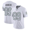 LV.Raiders #89 Brock Bowers Player White Limited Color Rush Home Game BALCE Stitched Jerseys