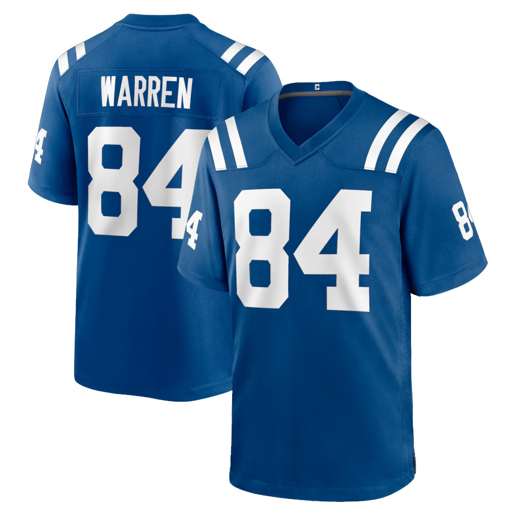 IN.Colts #84 Tyler Warren Player Royal Home Game BALCE Stitched Jerseys