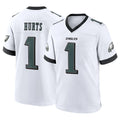 P.Eagles #1 Jalen Hurts Player White Game Home BALCE Stitched Jerseys