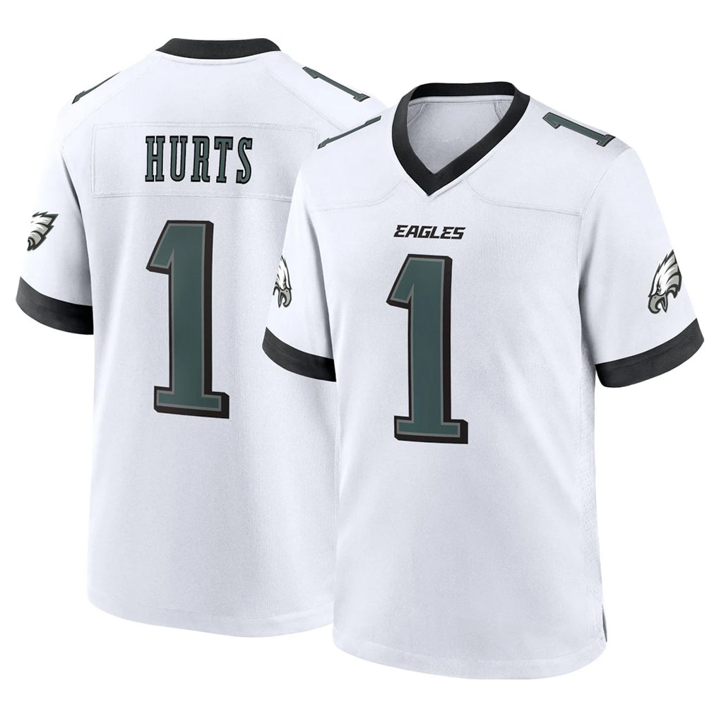 P.Eagles #1 Jalen Hurts Player White Game Home BALCE Stitched Jerseys