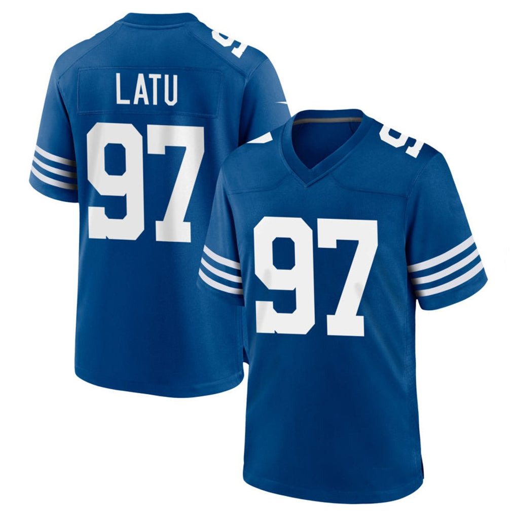 IN.Colts #97 Laiatu Latu Player Royal Limited Home Game BALCE Stitched Jerseys
