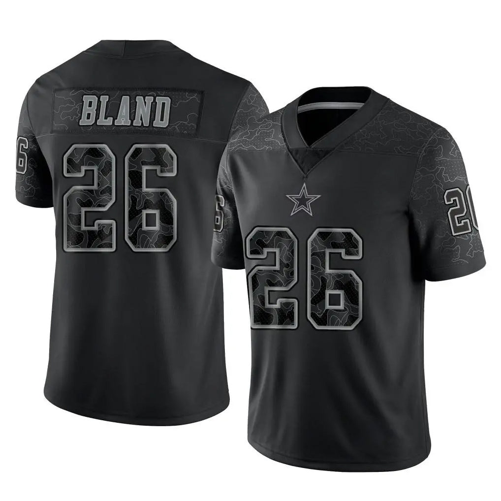 D.Cowboys #26 DaRon Bland Player Black Limited Reflective Home Game BALCE Stitched Jerseys