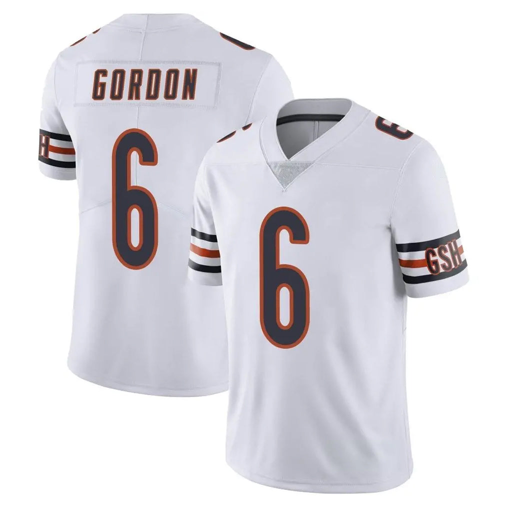 C.Bears #6 Kyler Gordon Player White Vapor Untouchable Limited Home Game BALCE Stitched Jerseys