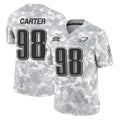 P.Eagles #98 Jalen Carter Player Arctic Camo Salute to Service Limited Game BALCE Stitched Jerseys