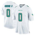 M.Dolphins #0 Ollie Gordon II Player White Home Game BALCE Stitched Jerseys