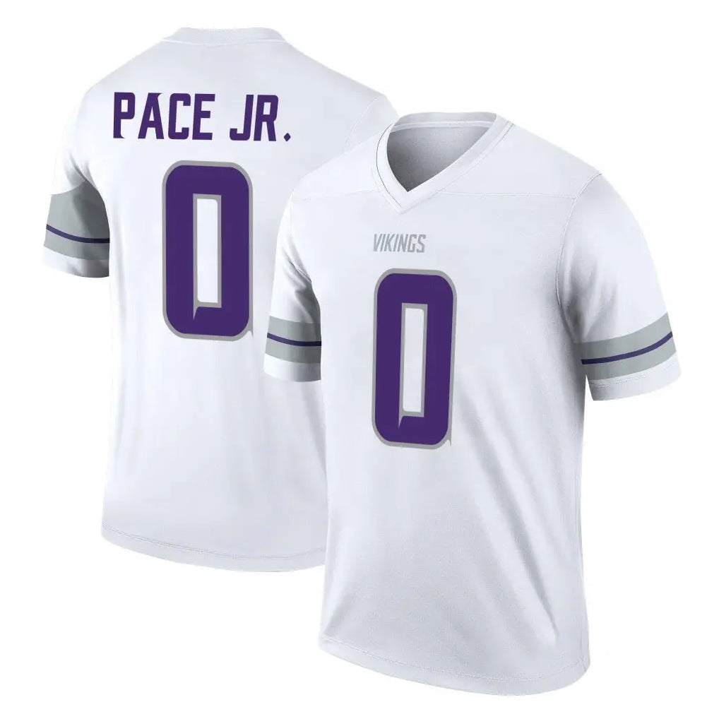 M.Vikings #0 Ivan Pace Jr. Player White Alternate Legend Home Game BALCE Stitched Jerseys