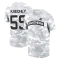 C.Panthers #59 Luke Kuechly Player Arctic Camo Salute to Service T-Shirt Hoodies BALCE Stitched Jerseys