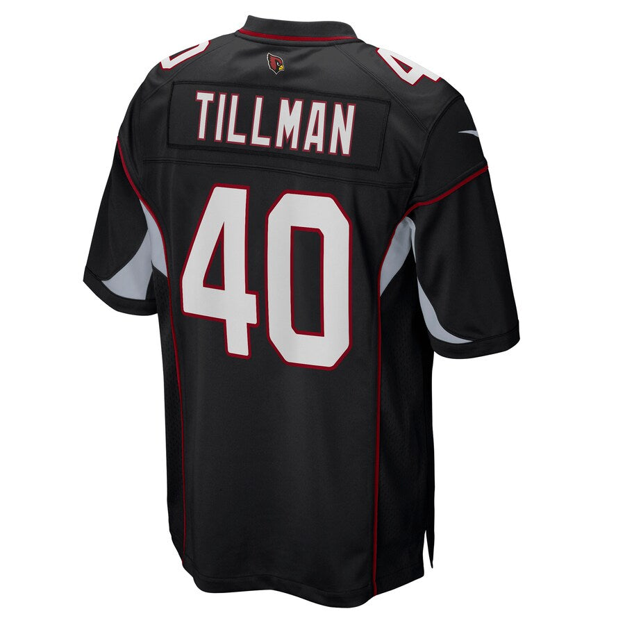 A.Cardinals #40 Pat Tillman Player Black Alternate Game BALCE Stitched Jerseys
