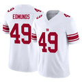 NY.Giants #49 Tremaine Edmunds Player White Limited Vapor F.U.S.E. Home Game BALCE Stitched Jerseys