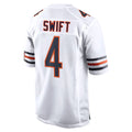 C.Bears #4 D'Andre Swift Player White Home Game BALCE Stitched Jerseys