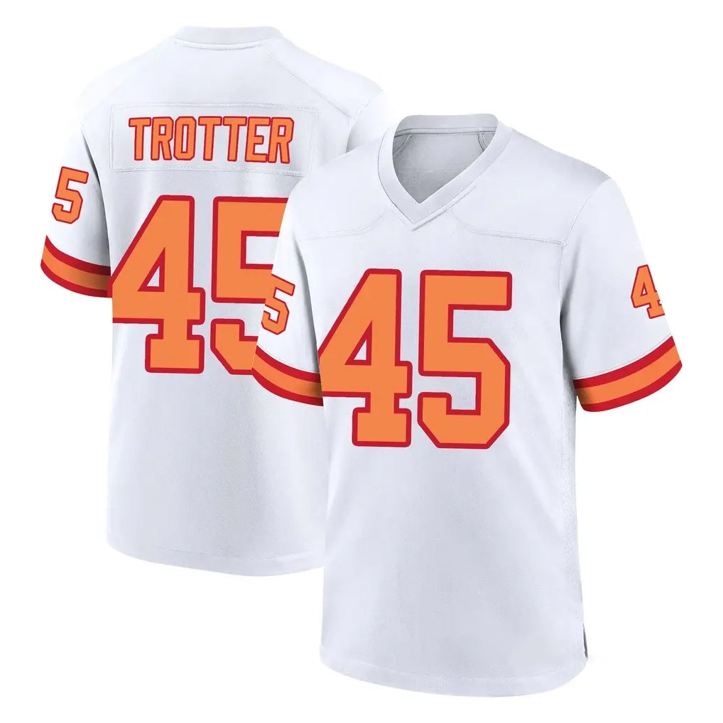 TB.Buccaneers #45 Josiah Trotte Player White '76 Home Game BALCE Stitched Jerseys