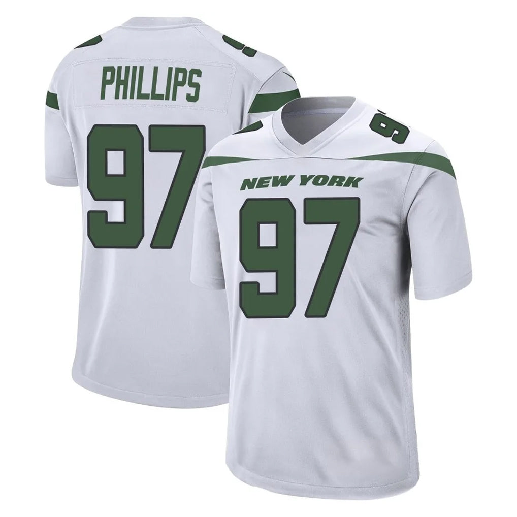 NY.Jets #97 Harrison Phillips Player White Spotlight Home Game BALCE Stitched Jerseys