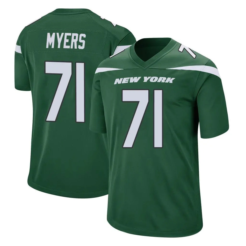 NY.Jets #71 Josh Myers Player Green Home Game BALCE Stitched Jerseys