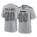 LV.Raiders #20 Isaiah Pola-Mao Player Gray Atmosphere Fashion Limited Game BALCE Stitched Jerseys