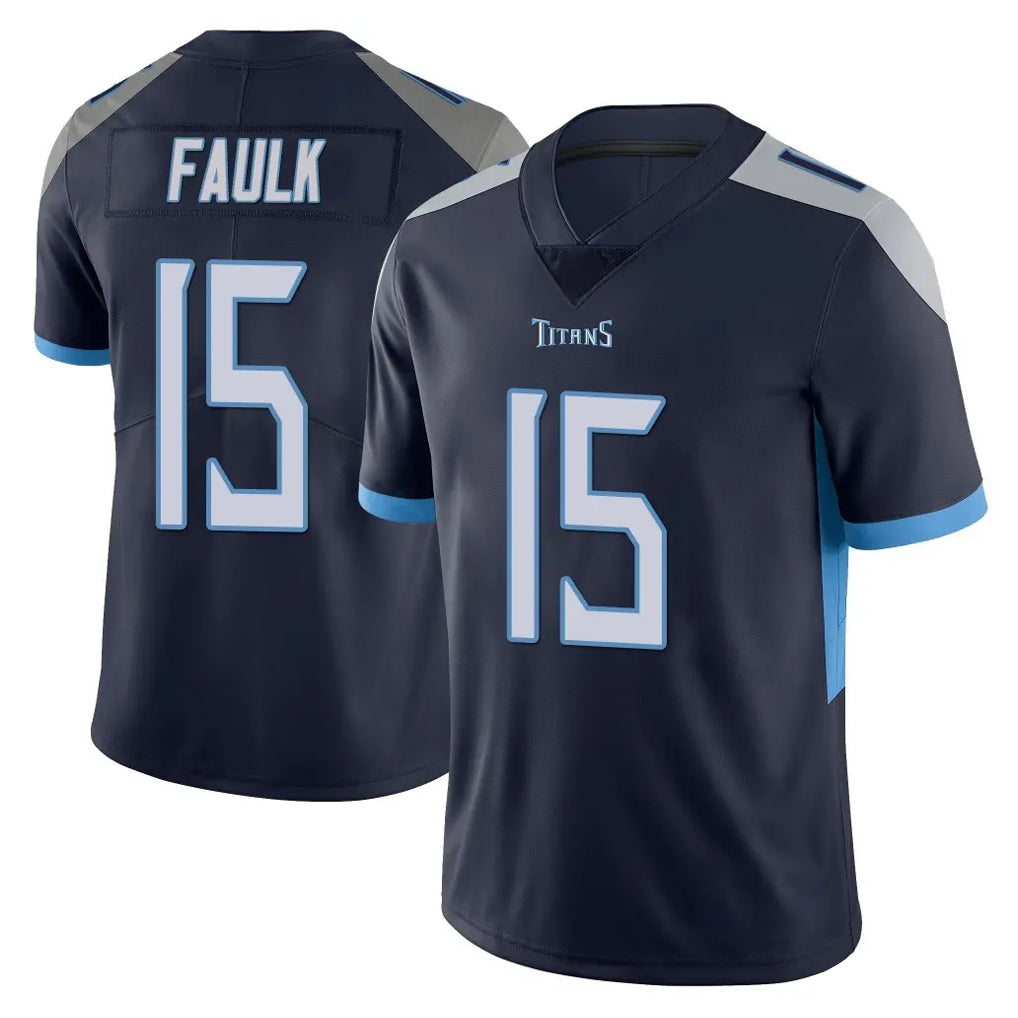 T.Titans #15 Keldric Faulk Player Navy Limited Vapor Untouchable Home Game BALCE Stitched Jerseys