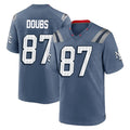 NE.Patriots #87 Romeo Doubs Player Blue Rivalries Collection Home Game BALCE Stitched Jerseys