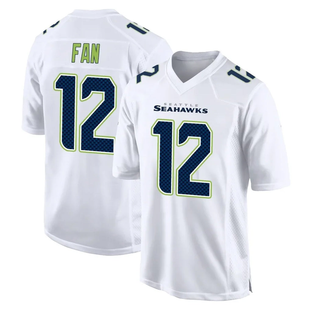 S.Seahawks #12 12th Fan Player White Tundra Fashion Home Game BALCE Stitched Jerseys