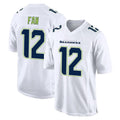 S.Seahawks #12 12th Fan Player White Tundra Fashion Home Game BALCE Stitched Jerseys