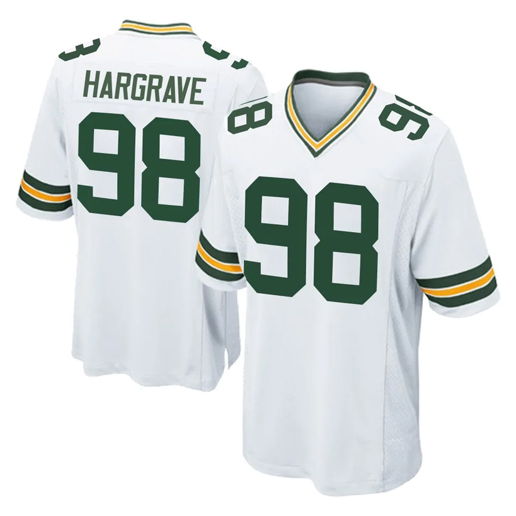 GB.Packers #98 Javon Hargrave Player White Home Game BALCE Stitched Jerseys