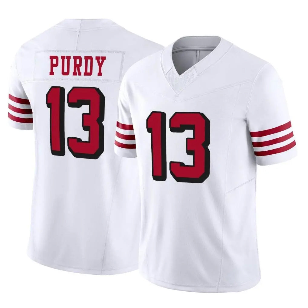 SF.49ers #13 Brock Purdy Player White Limited Alternate Vapor F.U.S.E. Home Game BALCE Stitched Jerseys